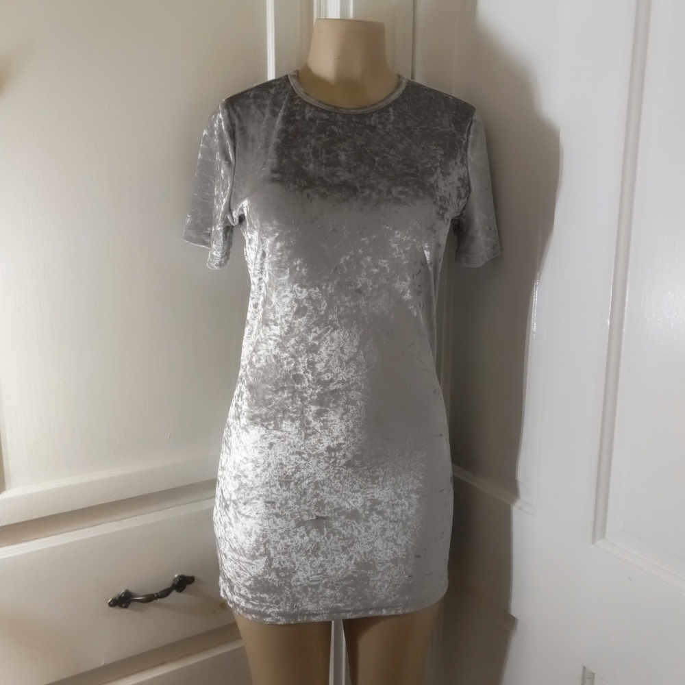R. Vivimos grey mini dress